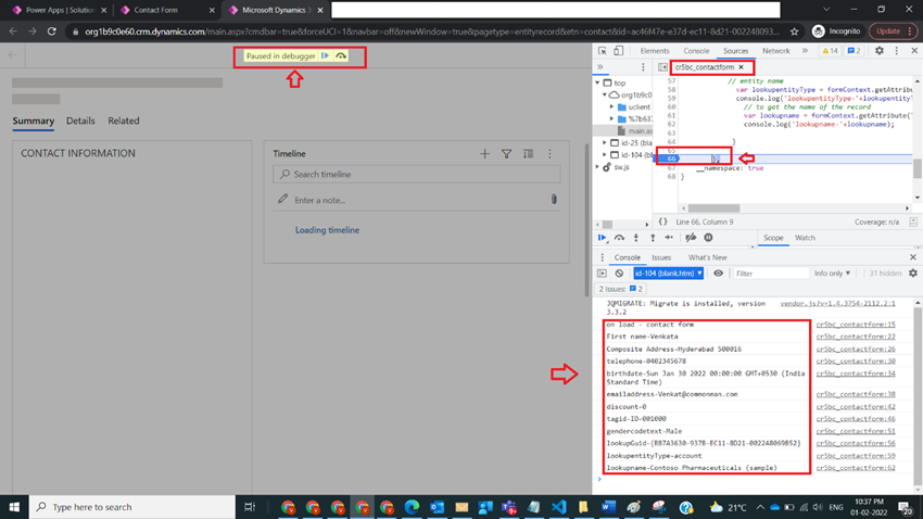 Understand Form Context to Read Form Data with Web Resource in Dynamics CRM